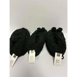 Women's Faux Fur Cozy Pull-On Slipper Socks with Grippers BFNY ONE SIZE